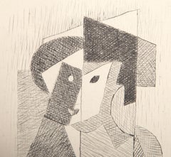 Femme, Cubist Drypoint by Jean Metzinger