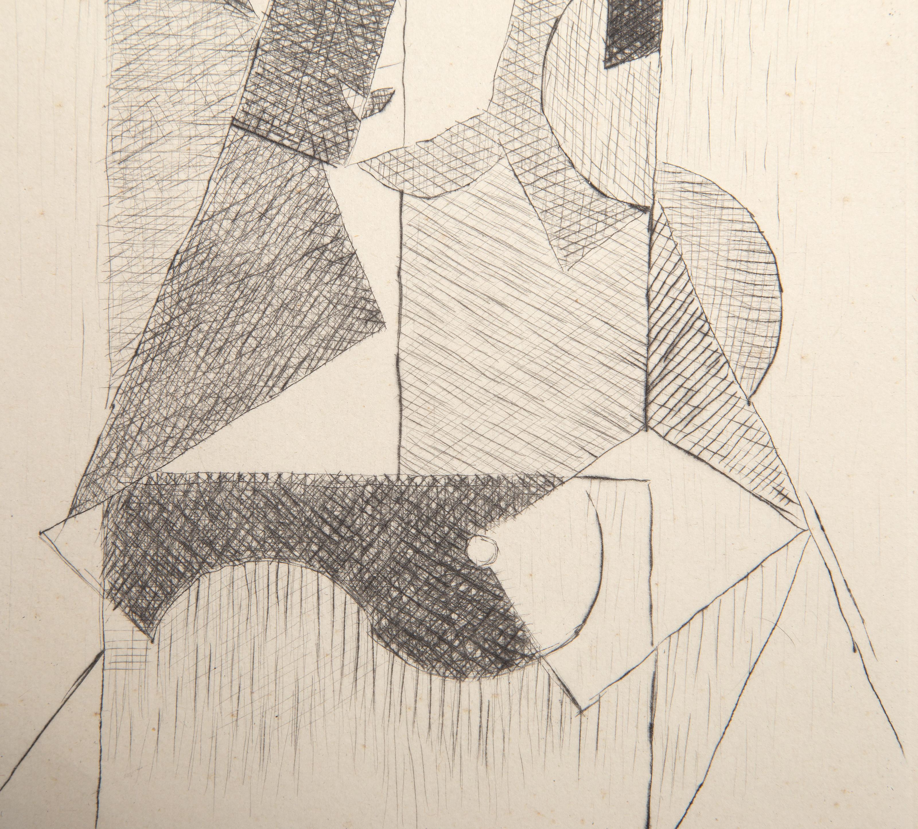 Femme, puntasecca cubista di Jean Metzinger 2