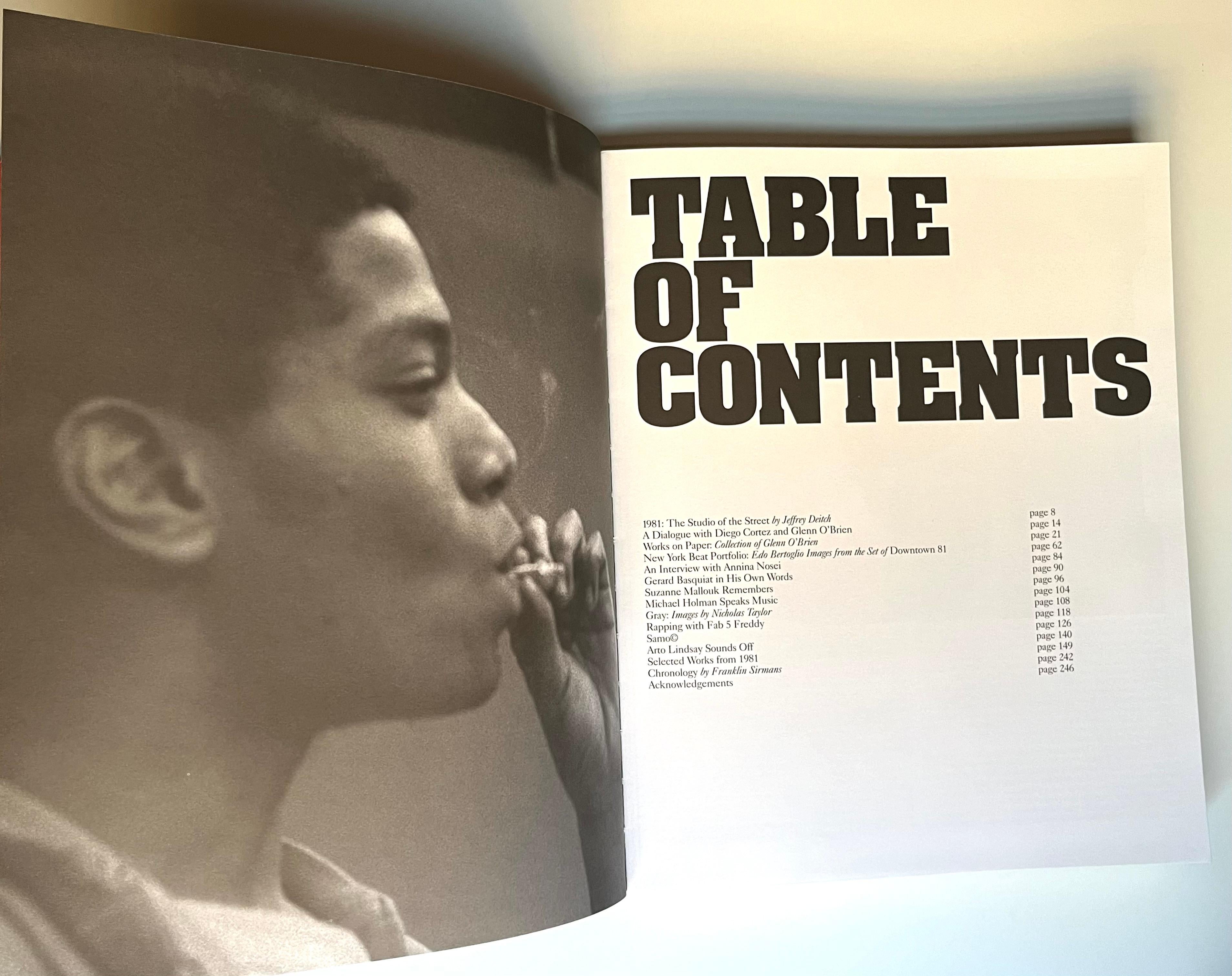 Jean-Michel Basquiat : 1981. The Studio of the Street (catalogue d'exposition) en vente 11