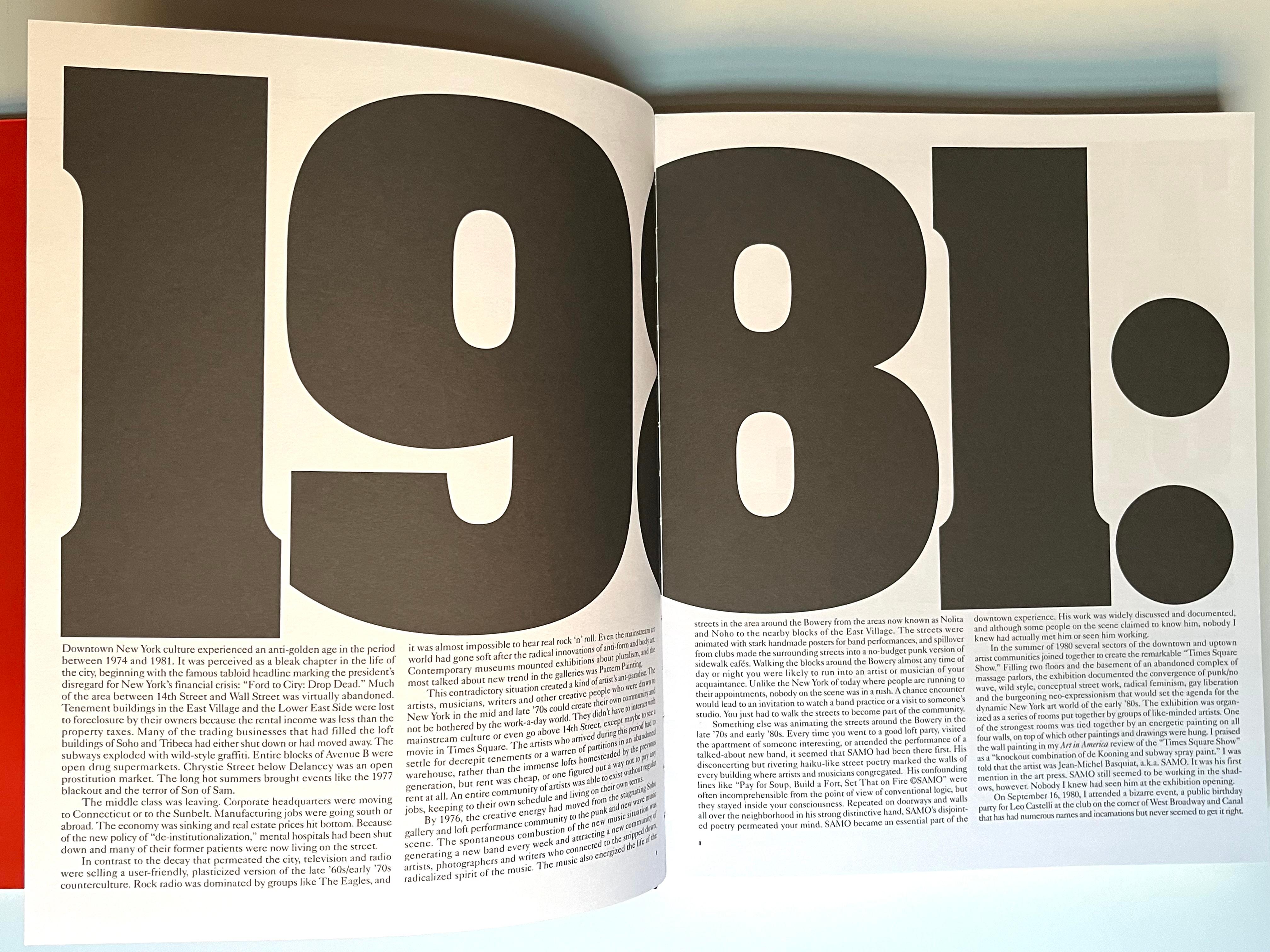 Fin du 20e siècle Jean-Michel Basquiat : 1981. The Studio of the Street (catalogue d'exposition) en vente