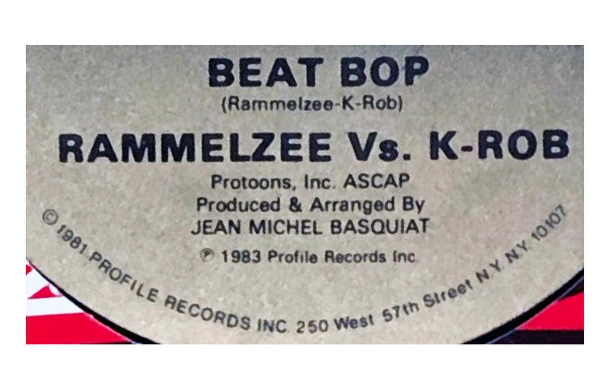 Basquiat 1983 Beat Bop Vinyl Record   For Sale 1