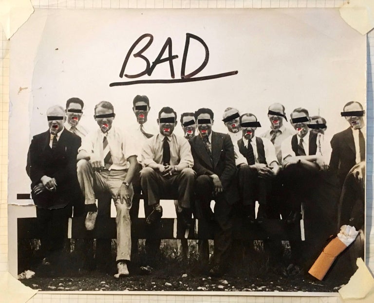 Basquiat (untitled) 'BAD'  - Mixed Media Art by Jean-Michel Basquiat