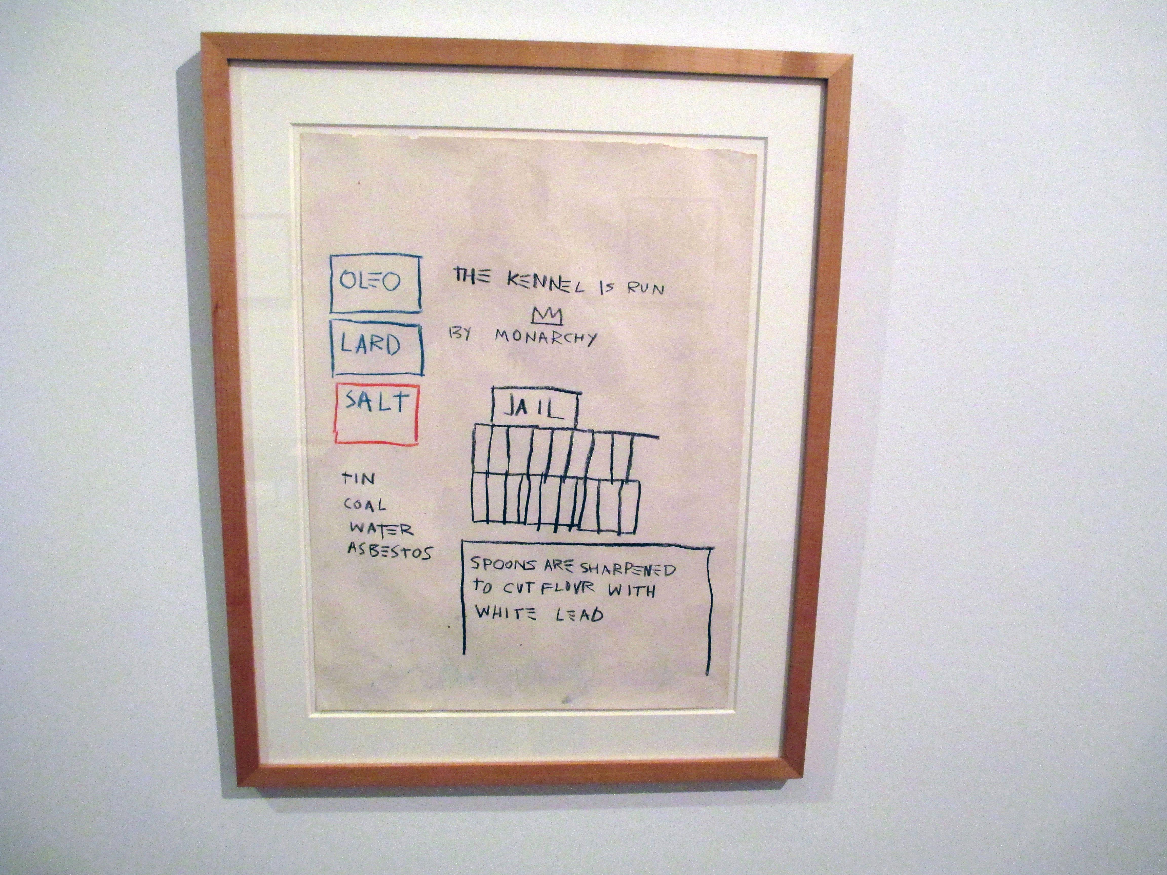 Untitled (Jail) - Mixed Media Art by Jean-Michel Basquiat