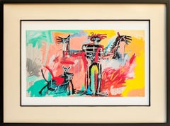 Jean Michel Basquiat Boy and Dog in a Johnny Pump Reproduction Giclee Print