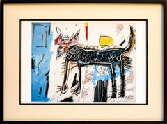 Jean Michel Basquiat Part Wolf Reproduction Giclee Print