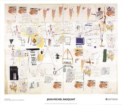 2002 Jean-Michel Basquiat 'Icarus Esso' Pop Art Multicolor, White, Black Italy Off