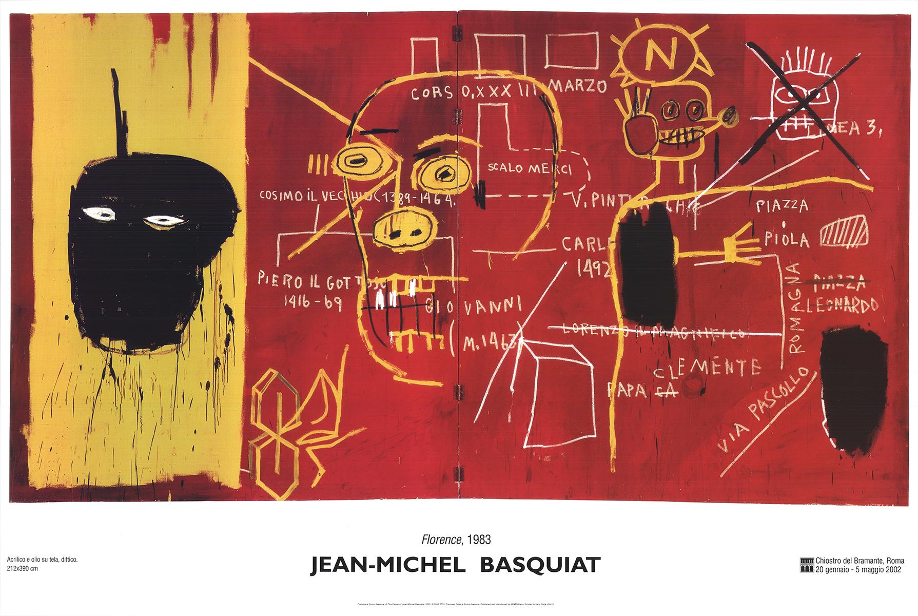 After Jean-Michel Basquiat-Florence-2002, Vintage