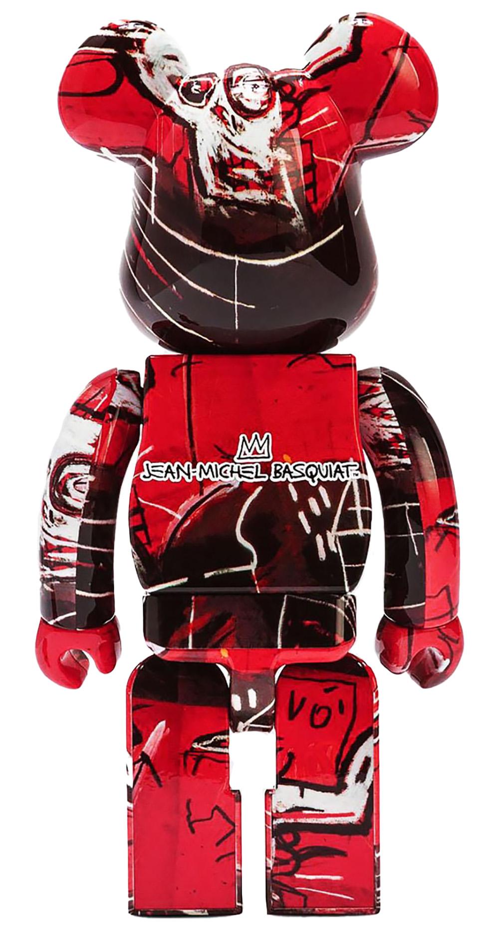 Basquiat Bearbrick 400% set of 2 works (Basquiat Be@rbrick) - Pop Art Sculpture by Jean-Michel Basquiat
