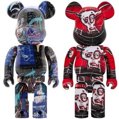 Basquiat Bearbrick 400% set of 2 works (Basquiat Be@rbrick)
