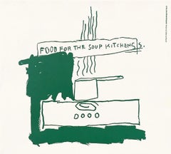 Basquiat Food for the Soup Kitchens (1983 Basquiat poster)
