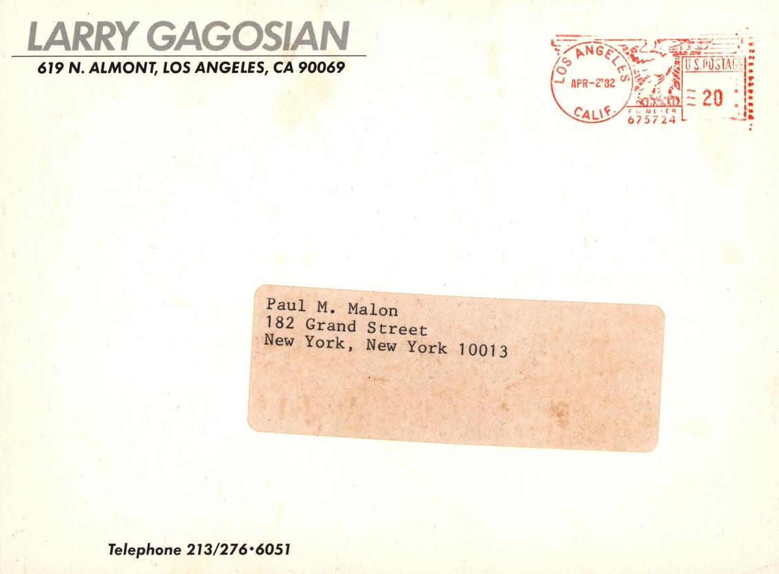 Basquiat Gagosian Gallery Los Angeles 1982 (announcement) - Pop Art Art by Jean-Michel Basquiat