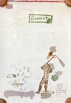 Basquiat Galerie Hans Mayer 1988 (1980s Basquiat exhibition poster)