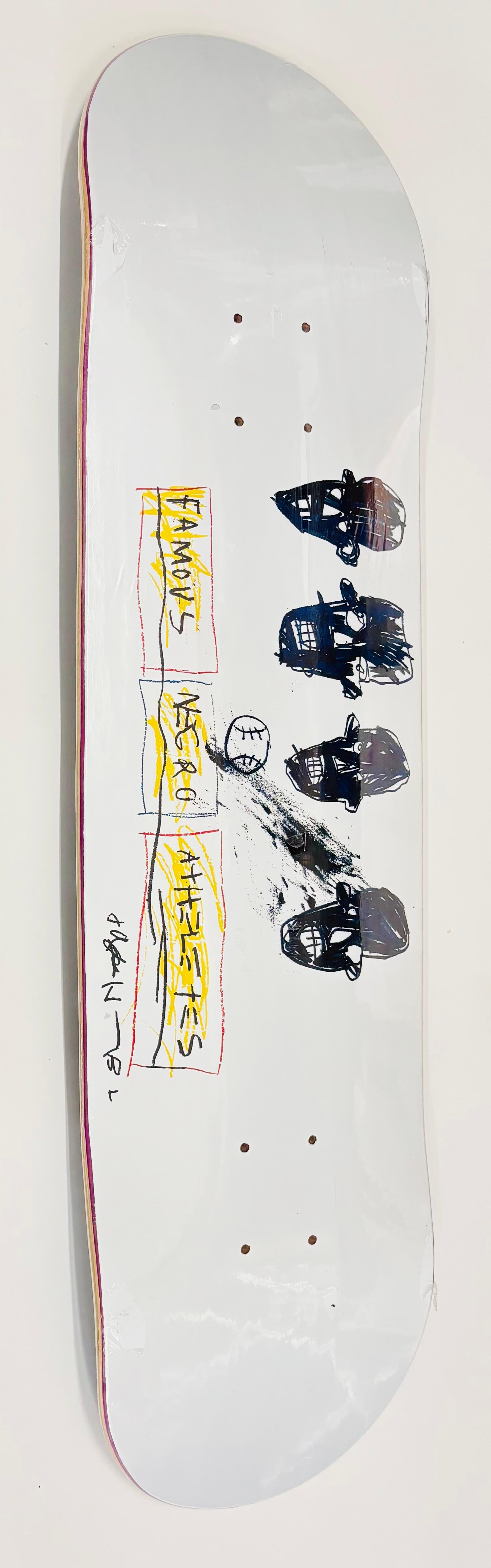 Voilier de patinage Basquiat Negro (athlètes Negros de Basquiat) - Art de Jean-Michel Basquiat