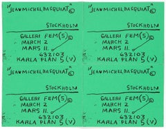 Basquiat Stockholm exhibition poster 1984 (Basquiat prints)