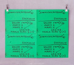 Basquiat Stockholm exhibition poster 1984 (Basquiat prints)
