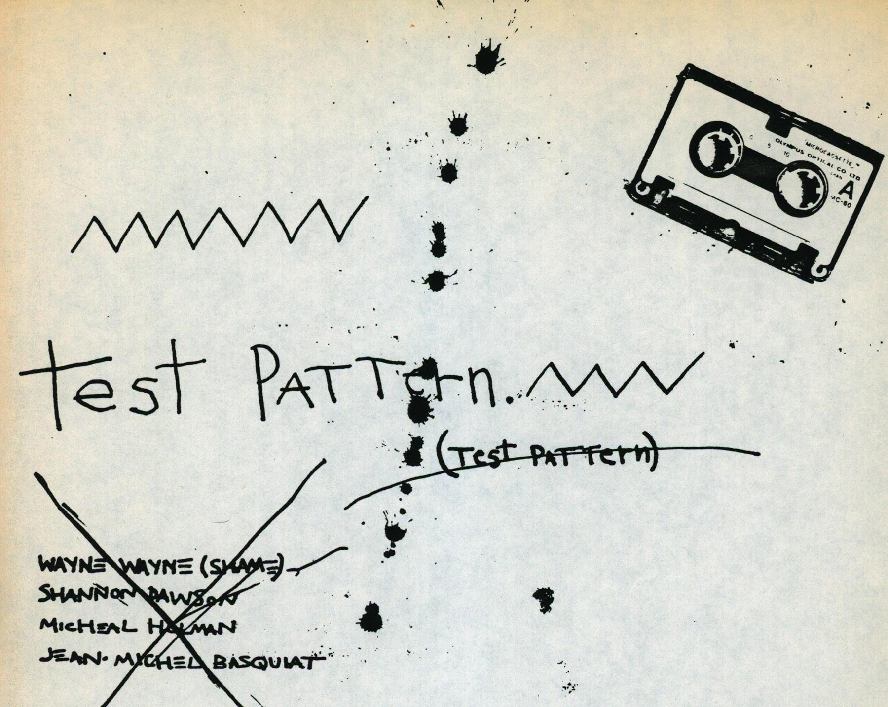 Basquiat Test Pattern 1979 (Basquiat Gray) - Print by Jean-Michel Basquiat