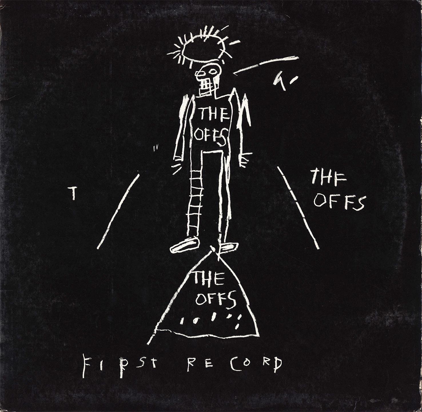 The Offs, erste Platte LP – Art von Jean-Michel Basquiat