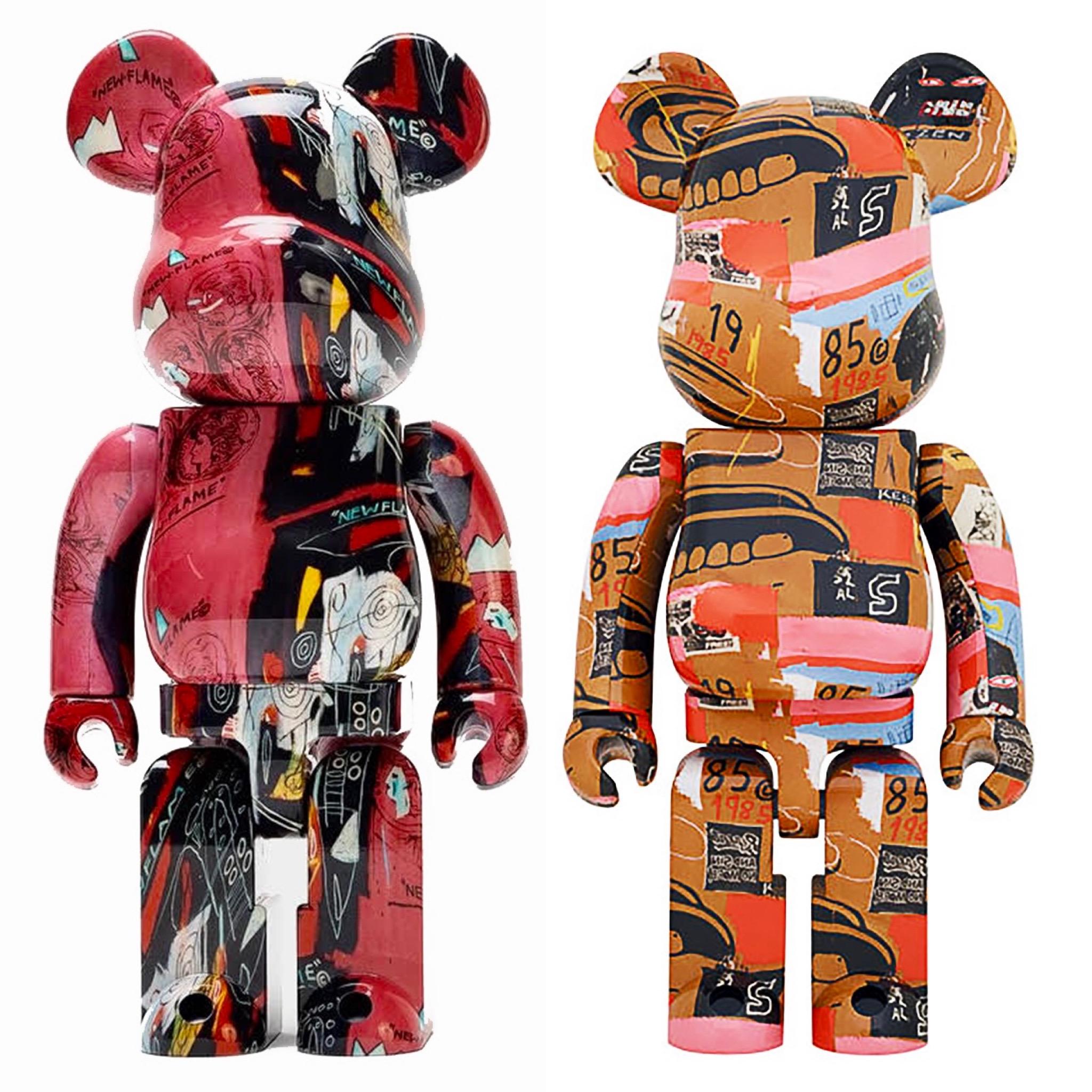 Basquiat Warhol Be@rbrick 1000% set di 2 opere  (Basquiat Warhol Bearbrick)