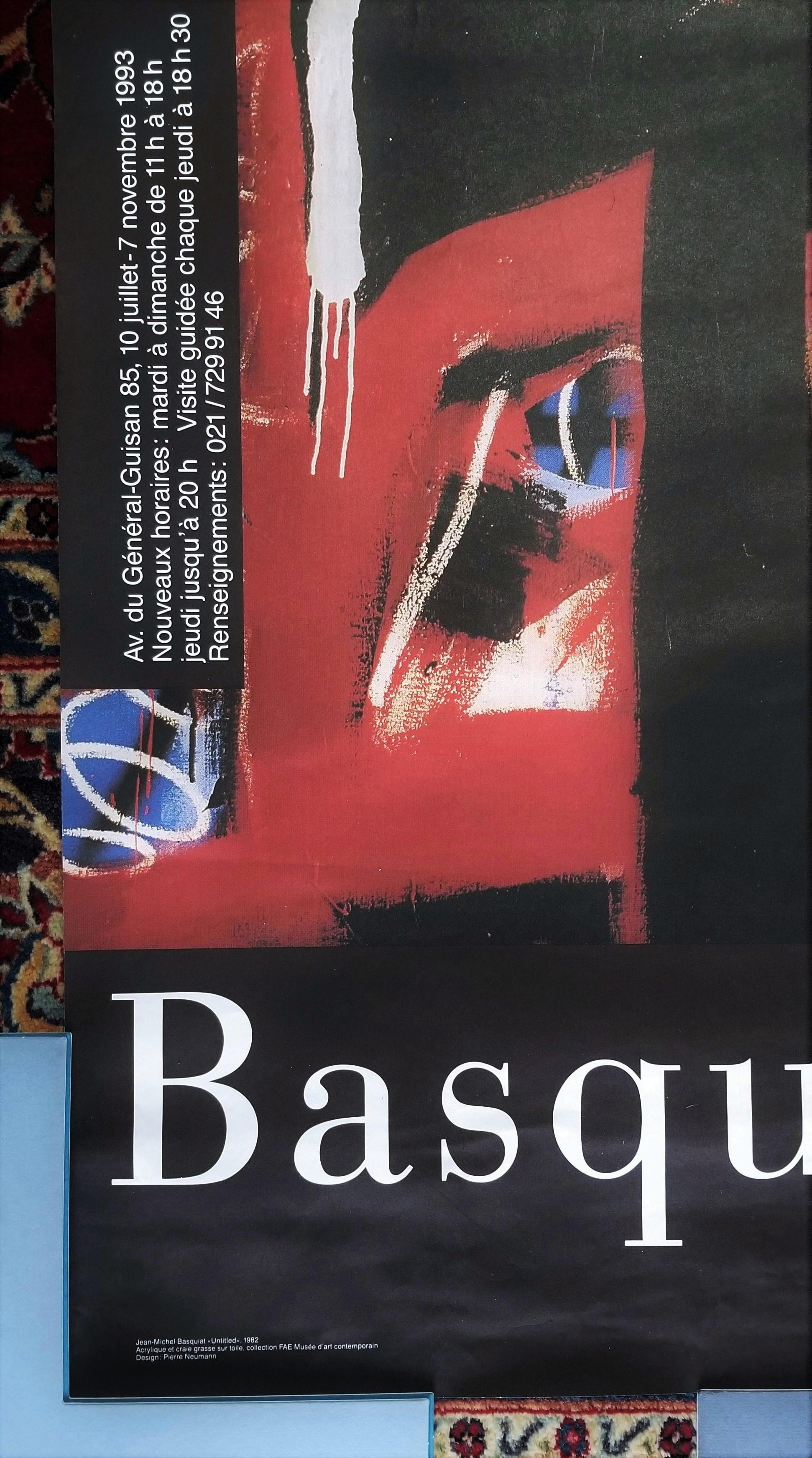FAE Musée d'Art Contemporain (Sans titre) Poster /// Jean-Michel Basquiat Street For Sale 1