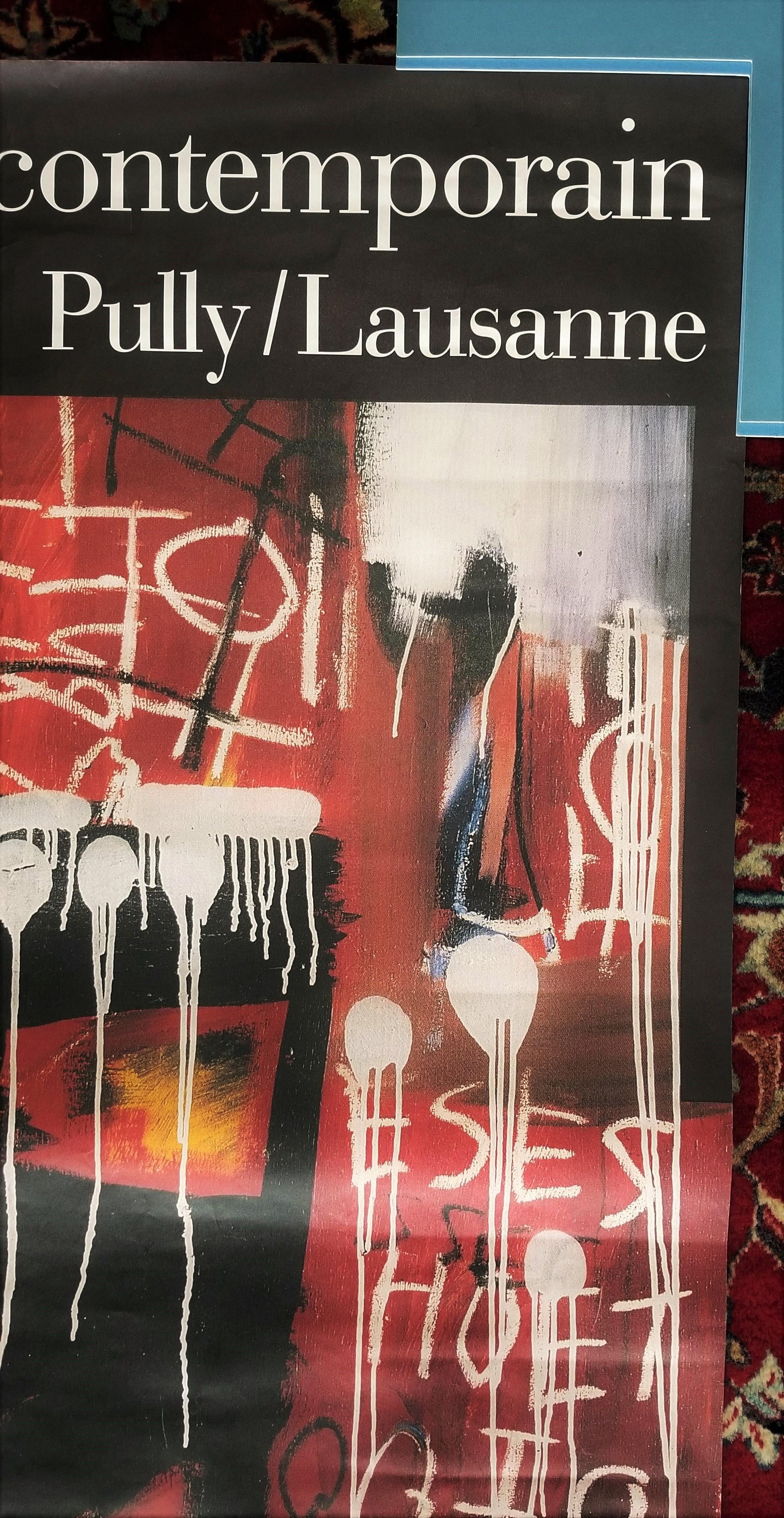 FAE Musée d'Art Contemporain (Sans titre) Poster /// Jean-Michel Basquiat Street For Sale 4