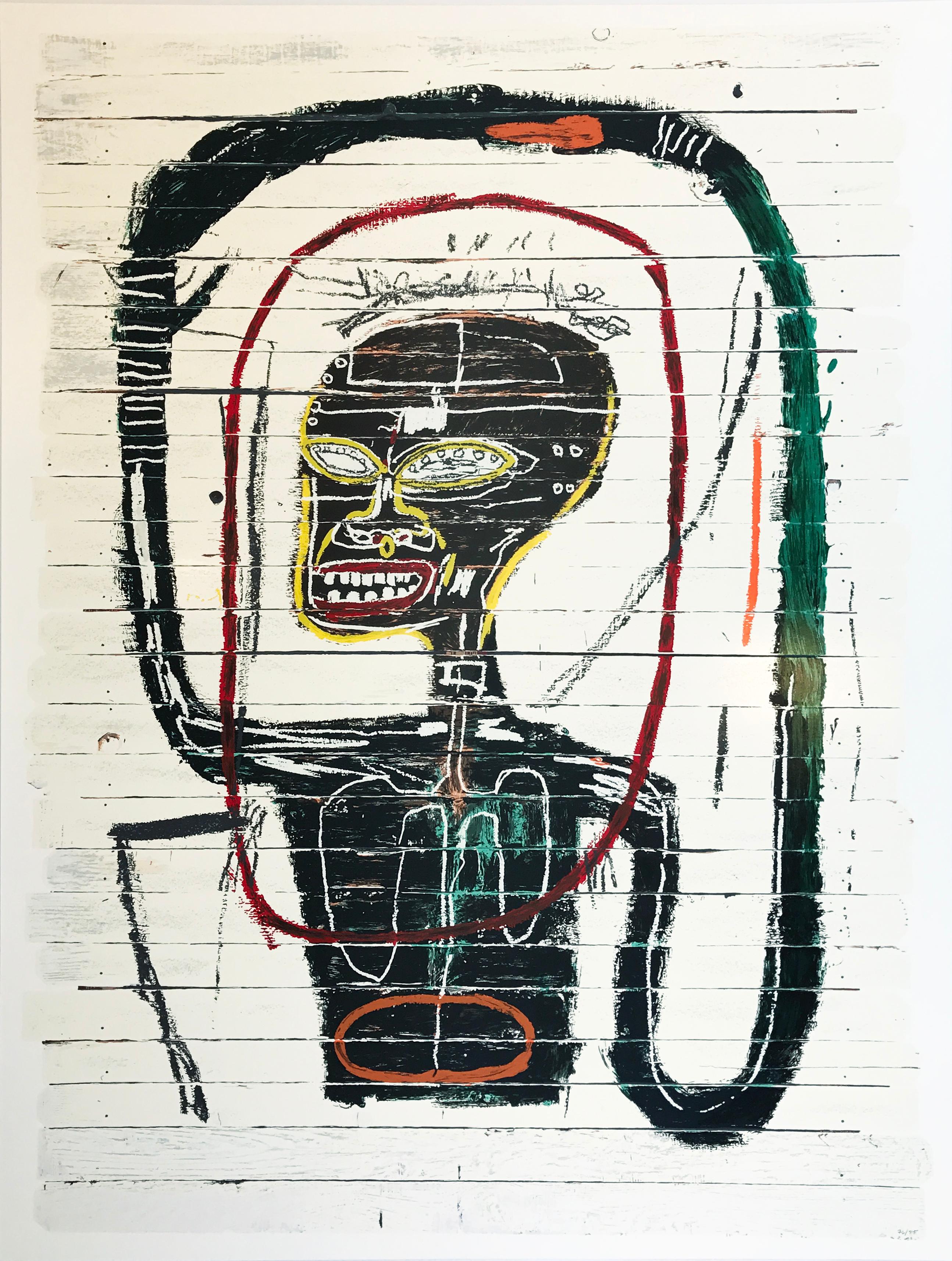 after Jean-Michel Basquiat Abstract Print - Flexible