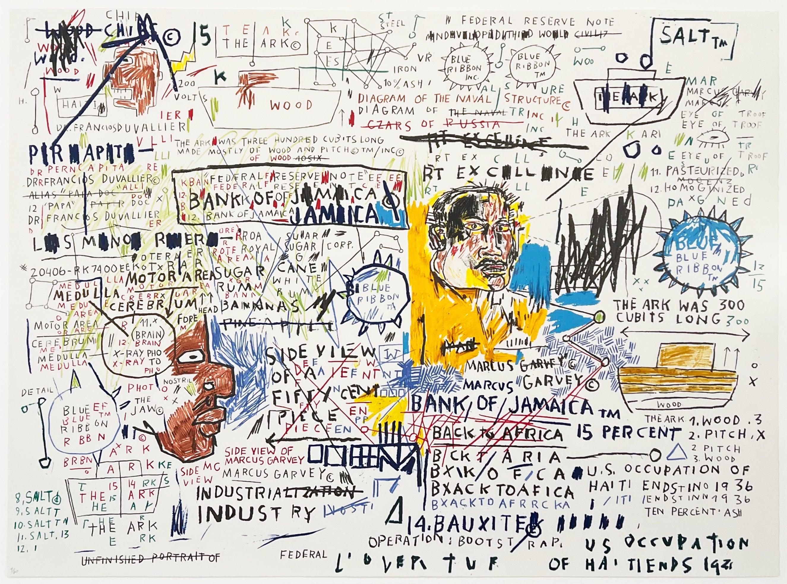 Artist: Jean-Michel Basquiat (after)
Title: 50 Cent Piece
Medium: Screenprint
Year: 1982-83/2019
Edition: 4/60 
Frame Size: 33