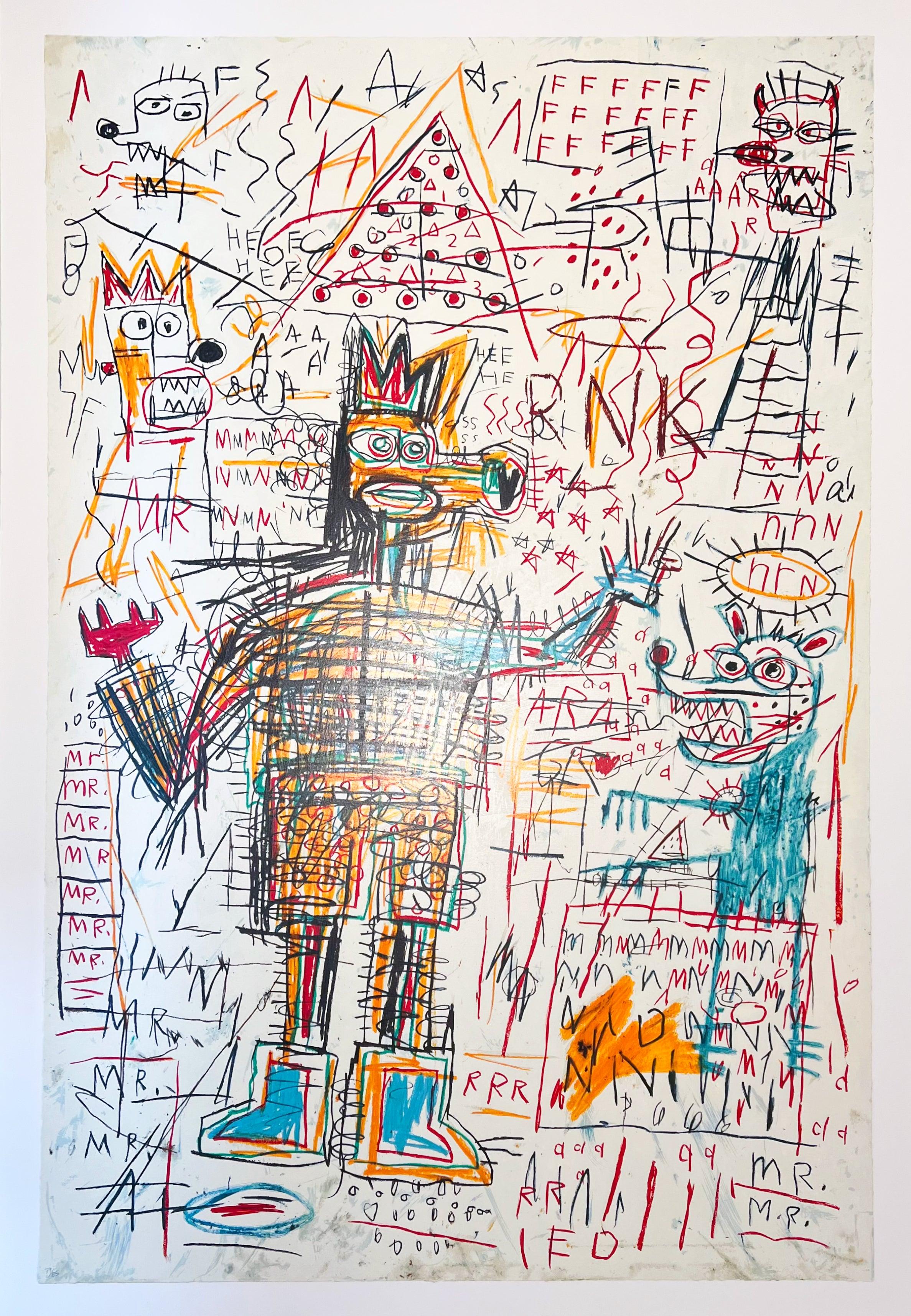 Jean-Michel Basquiat (after) The Figure Portfolio For Sale 1