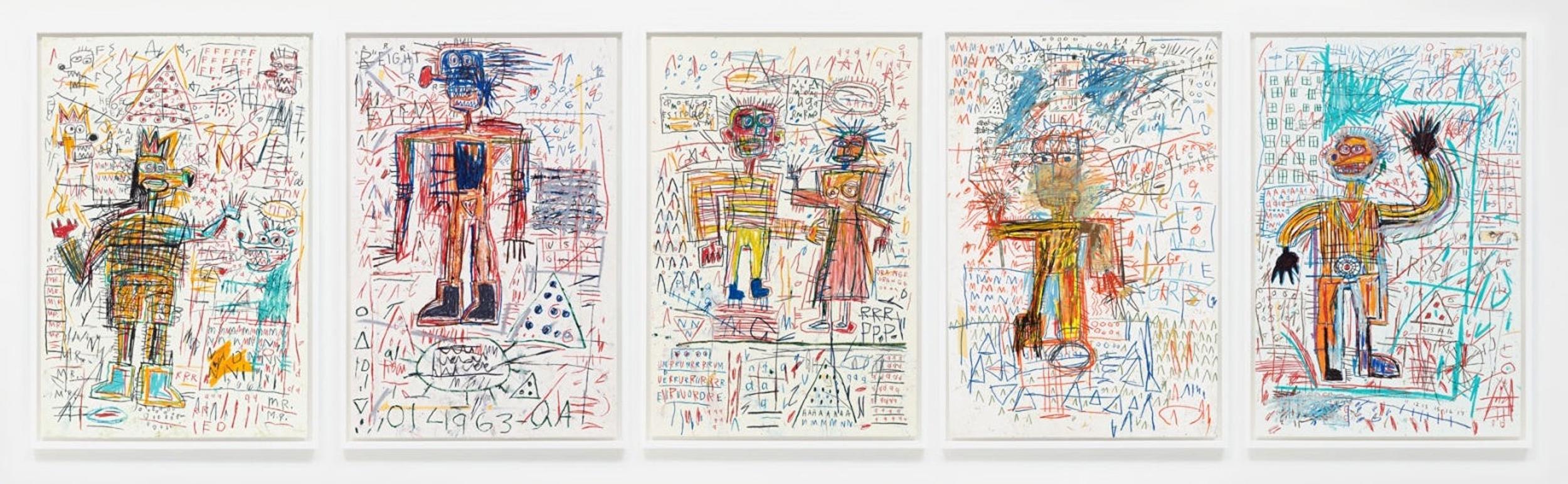 Jean-Michel Basquiat (after) The Figure Portfolio For Sale 6