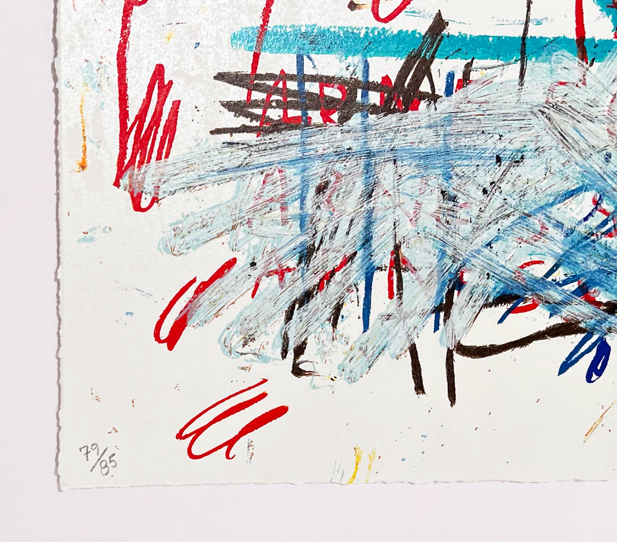 Artist: Jean-Michel Basquiat (after)
Title: Untitled
Portfolio: 1982/2023 The Figure Portfolio
Medium: Hand-pulled screenprint
Year: 2023
Edition: 79/85
Frame Size: 55 3/4