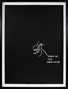 Jean-Michel Basquiat, Head of the Mandible, Screenprint, 1982