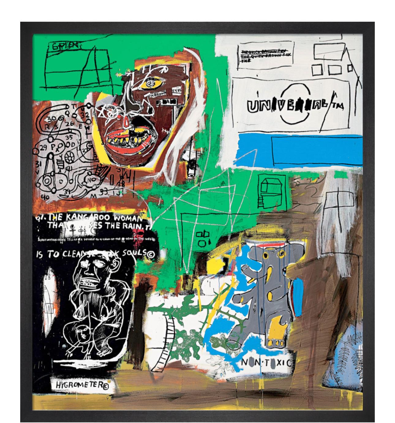 Jean-Michel Basquiat, Sienna 1984/2021 (Framed)