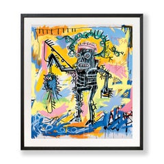 Jean-Michel Basquiat - Poster incorniciato Senza Titolo (Pesca)