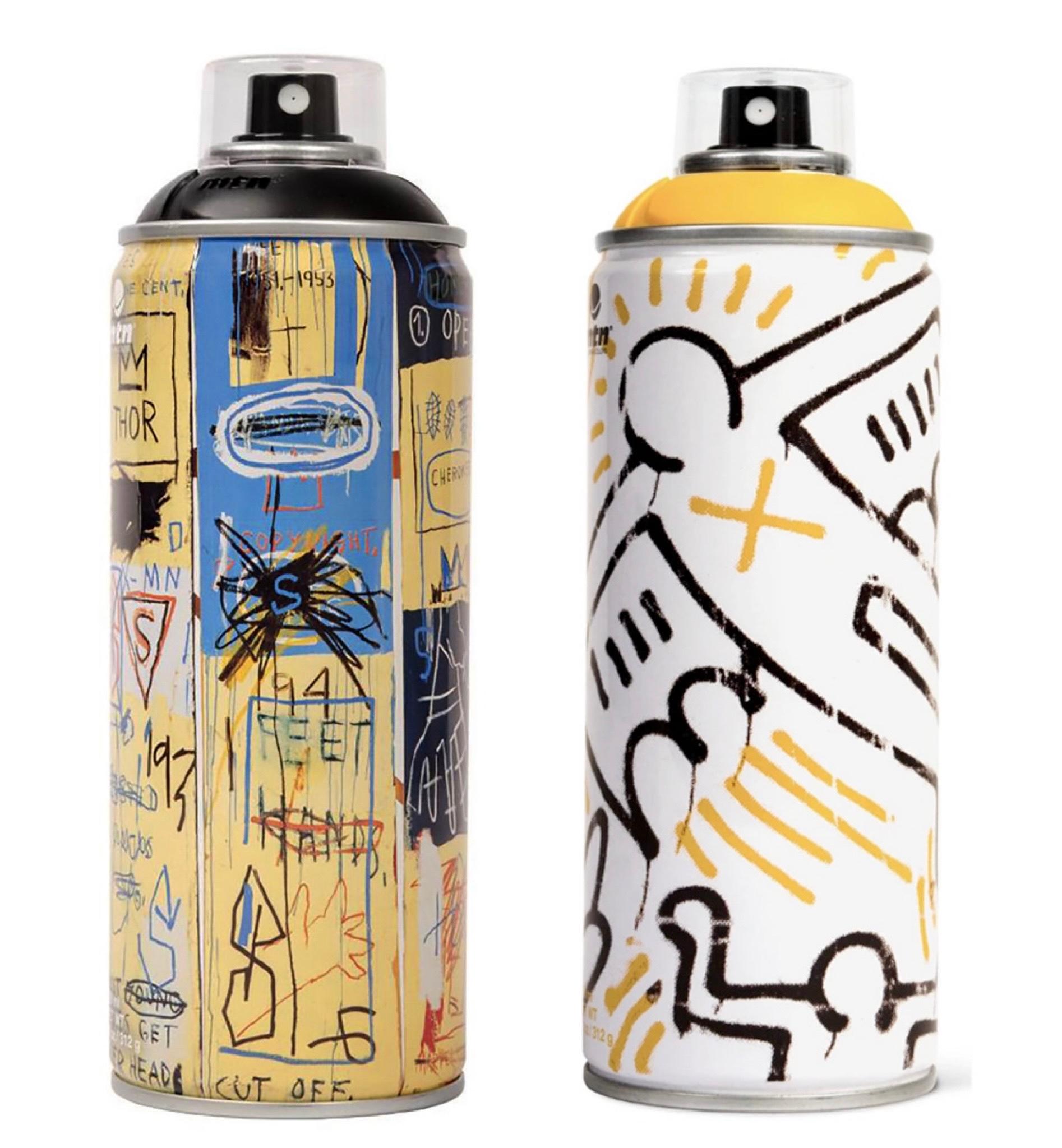 Limited edition Basquiat Keith Haring Spray Paint Cans