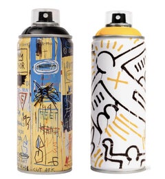Limited edition Basquiat Keith Haring Spray Paint Cans