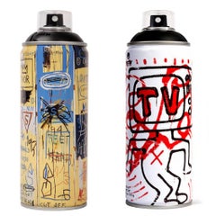 Limited edition Basquiat Keith Haring Spray Paint Cans