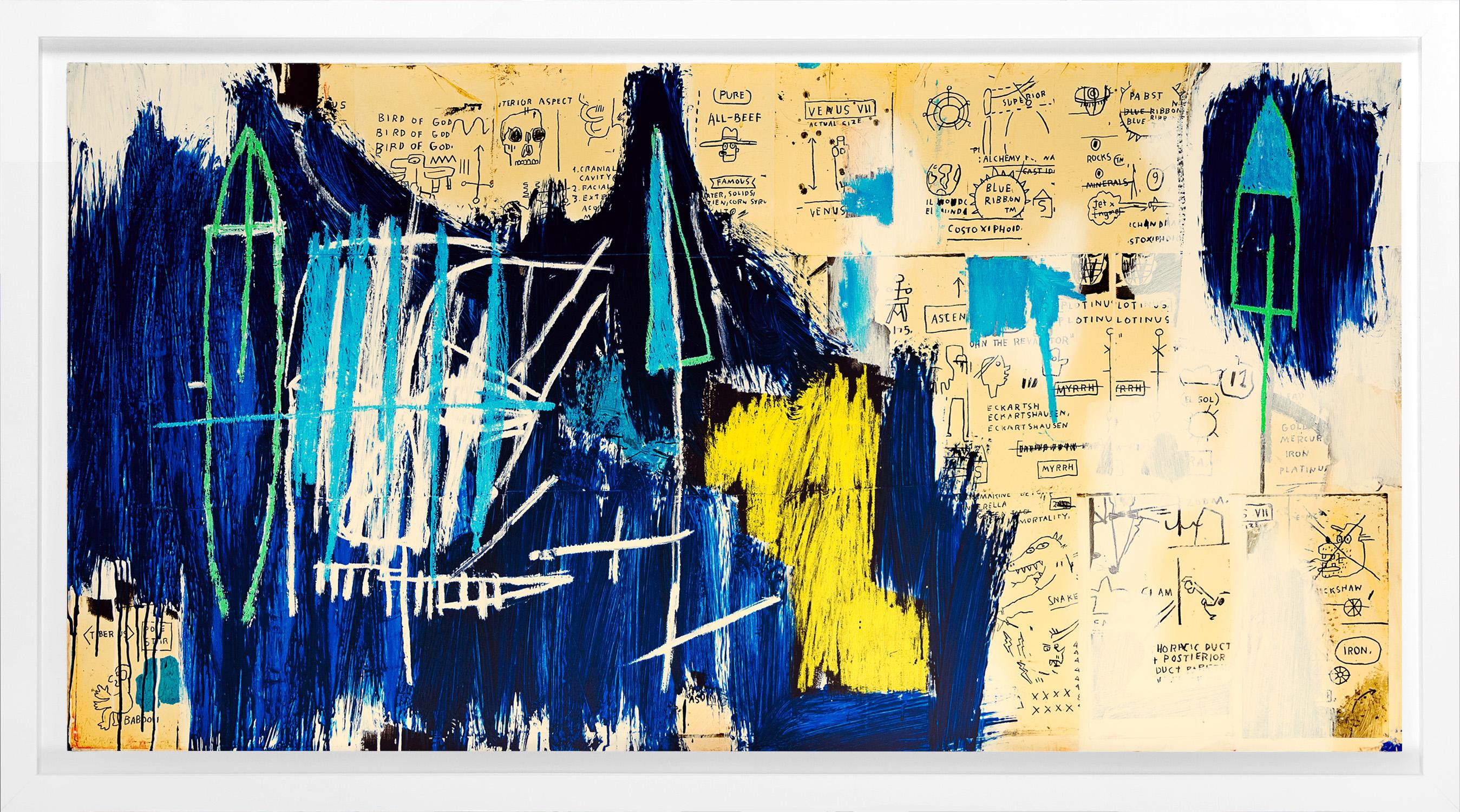 Odours of Punt Screenprint, Basquiat Style, Framed, Edition of 60