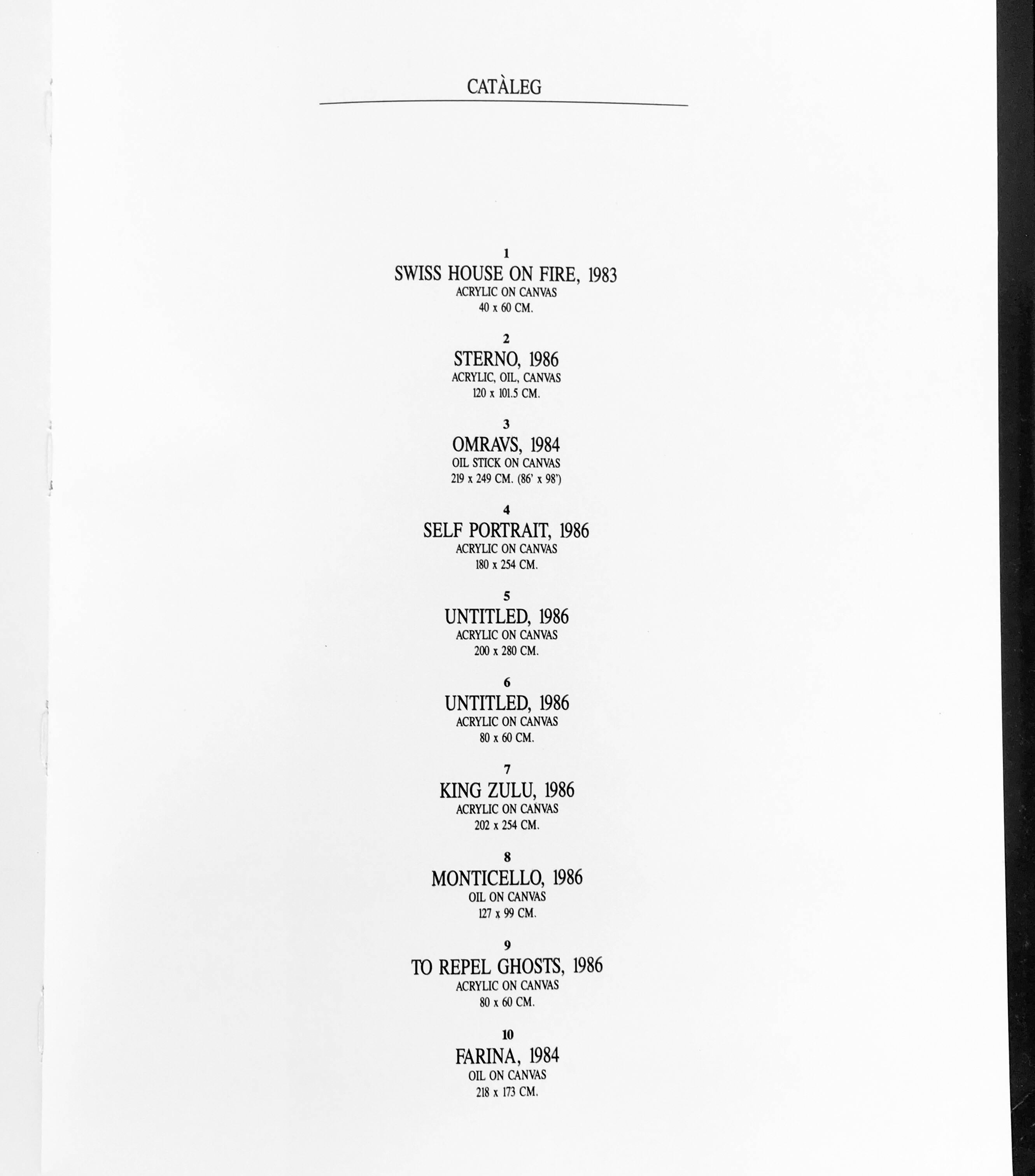 Rare 1980s Basquiat exhibition catalog (Basquiat Dau al Set Barcelona