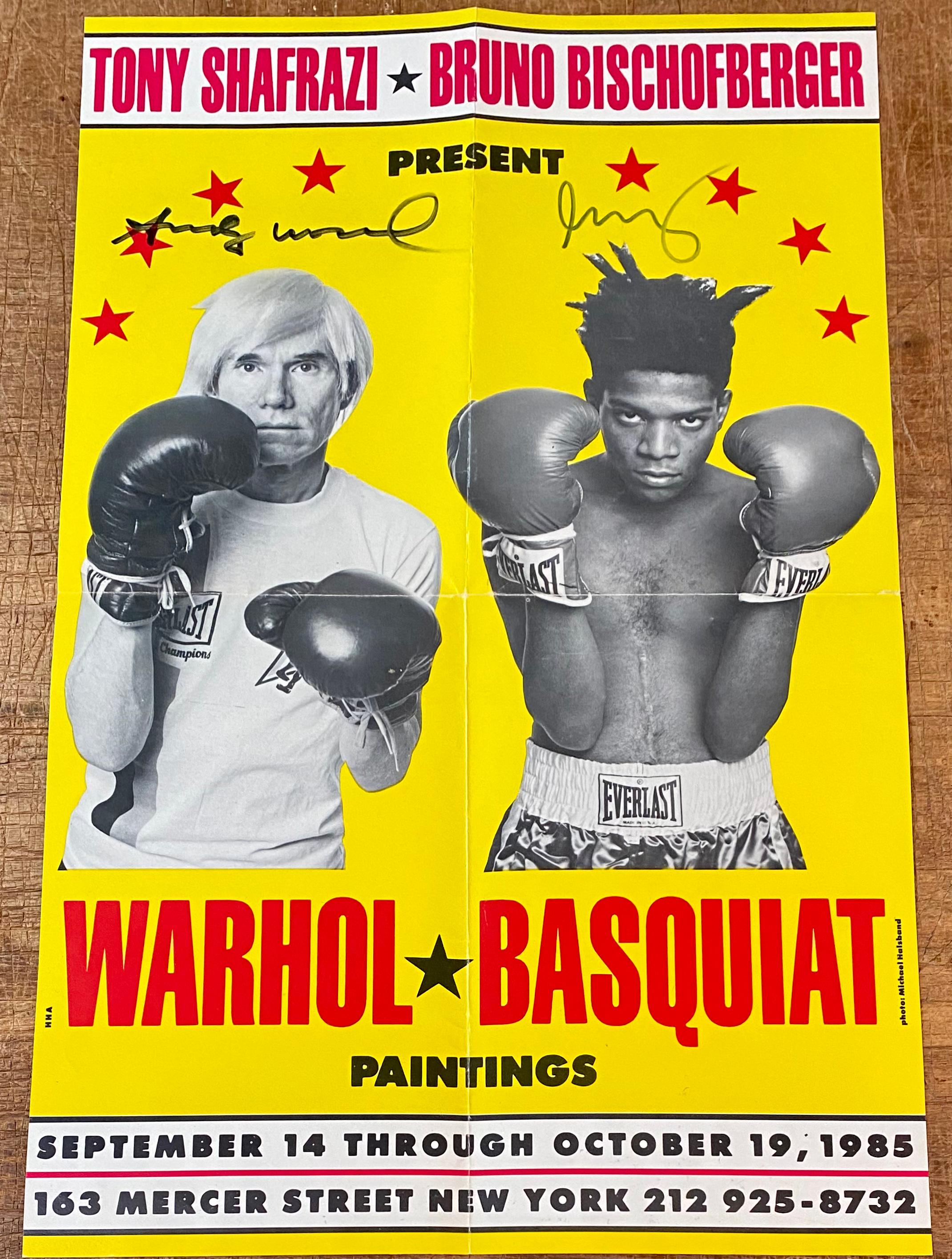 Uptell Metal Sign Andy Warhol Basquiat Boxing Poster Art 12 X 8 Inches