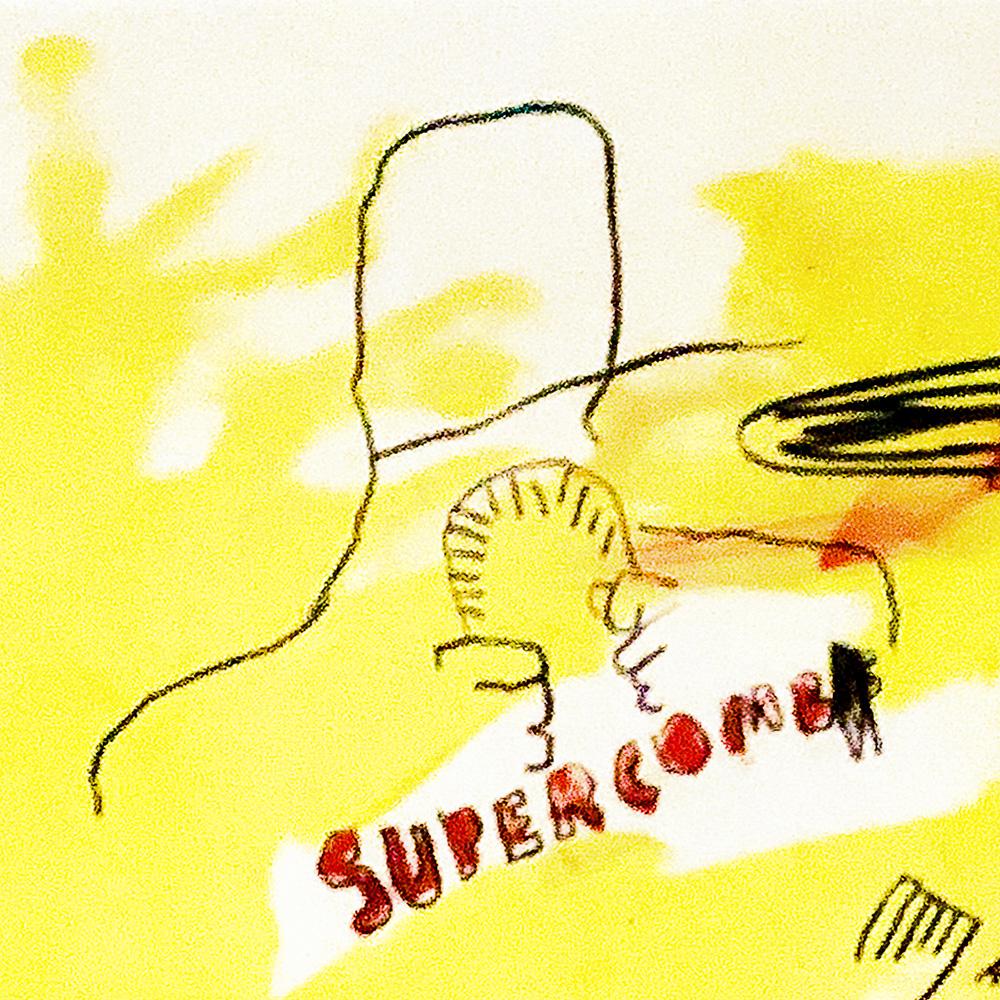 Supercomb Exhibition Poster, Yvon Lambert Gallery - Contemporary Print by Jean-Michel Basquiat
