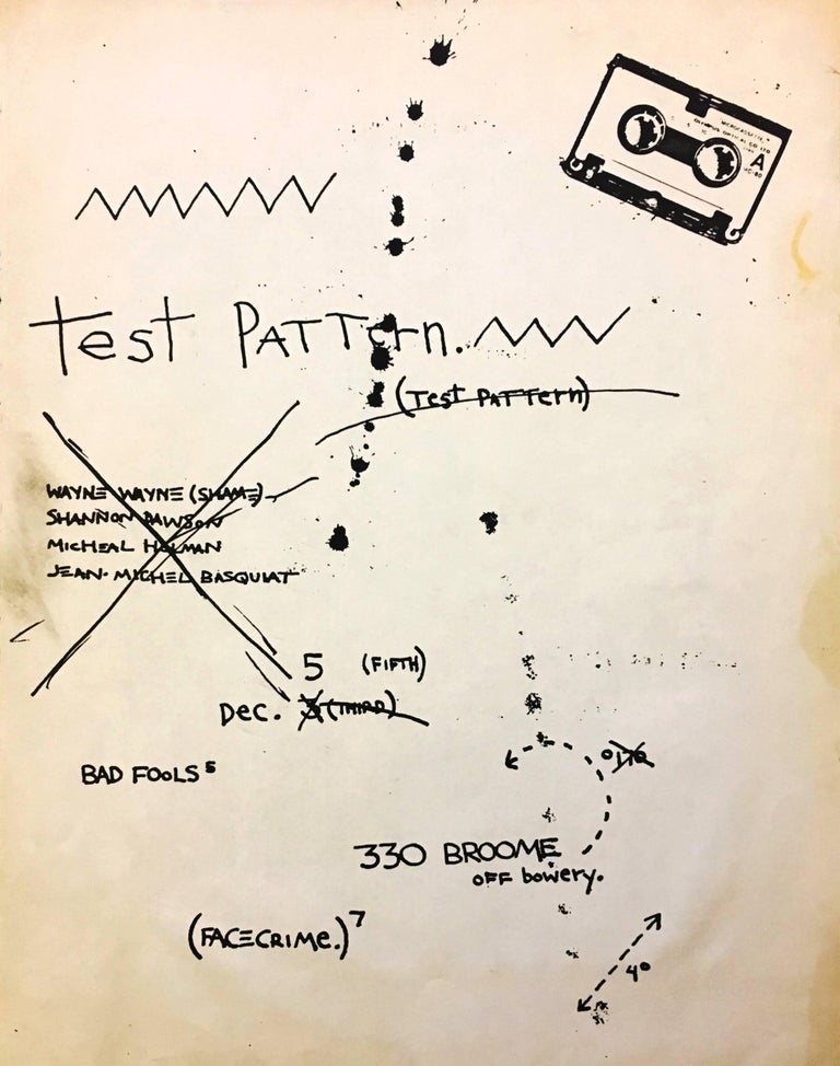 Jean-Michel Basquiat Abstract Print - Basquiat Test Pattern 1979 (Basquiat Gray)