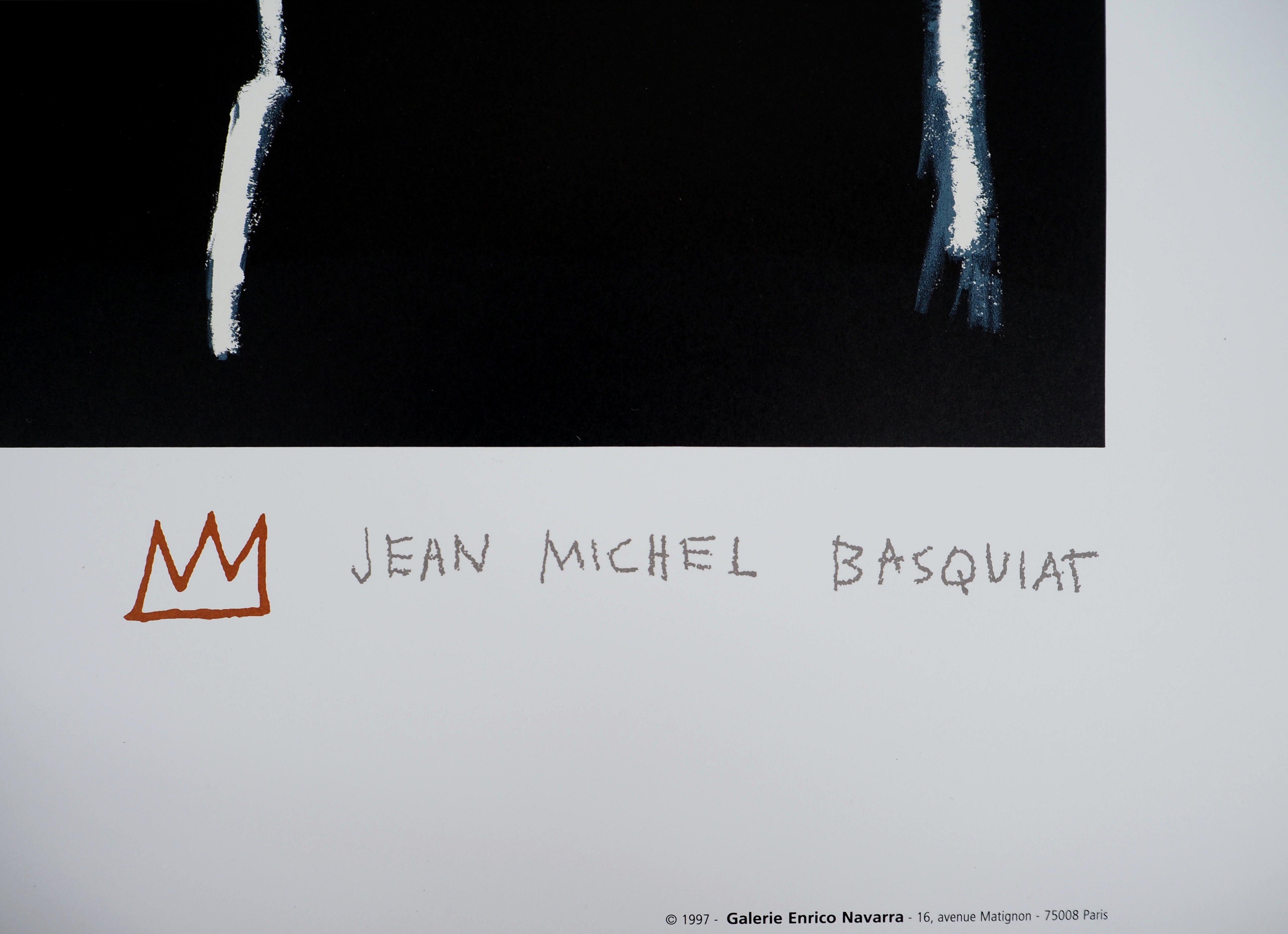 Le roi - Lithographie, 1997 - Print de Jean-Michel Basquiat