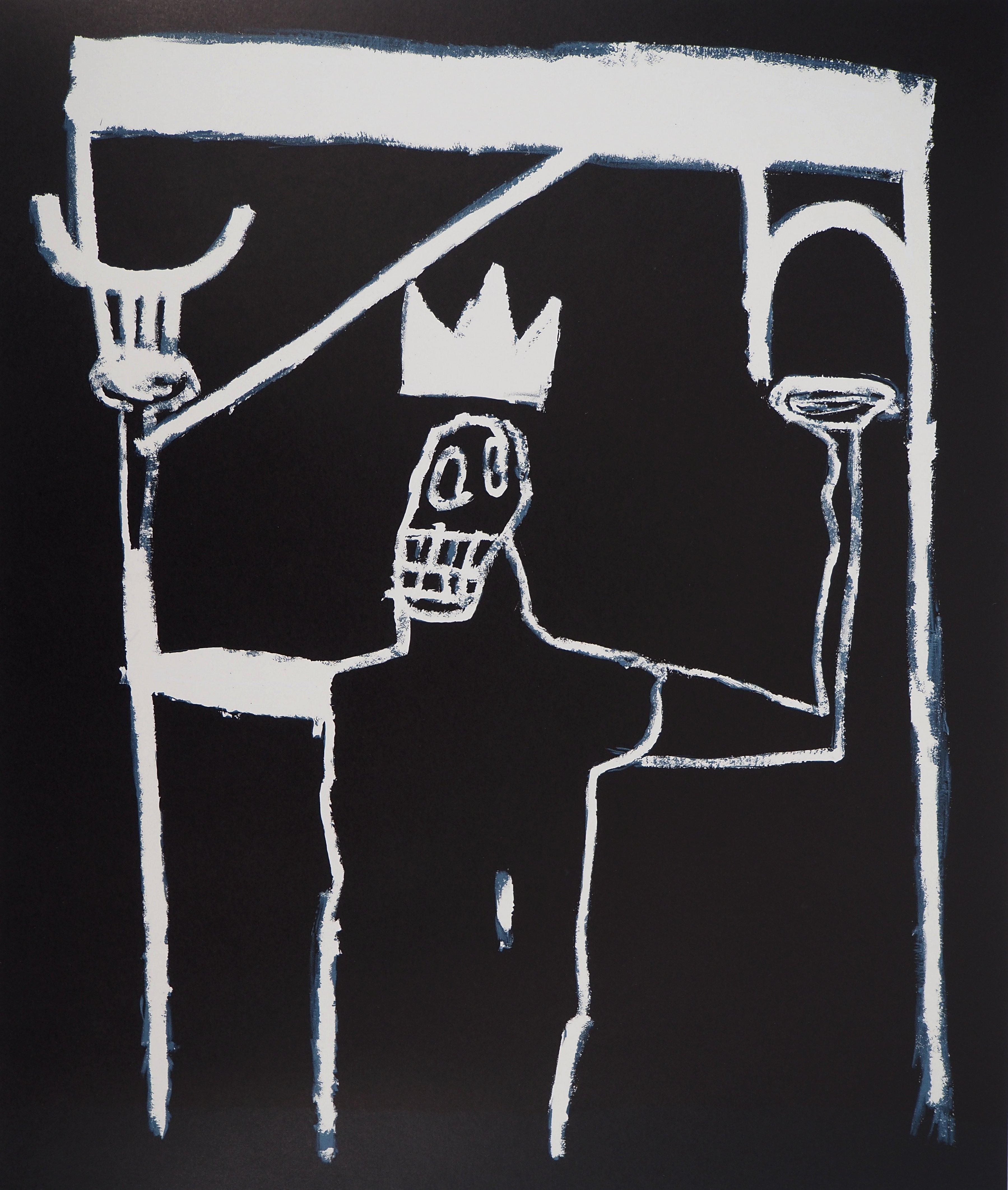 Le roi - Lithographie, 1997 - Modernisme américain Print par Jean-Michel Basquiat