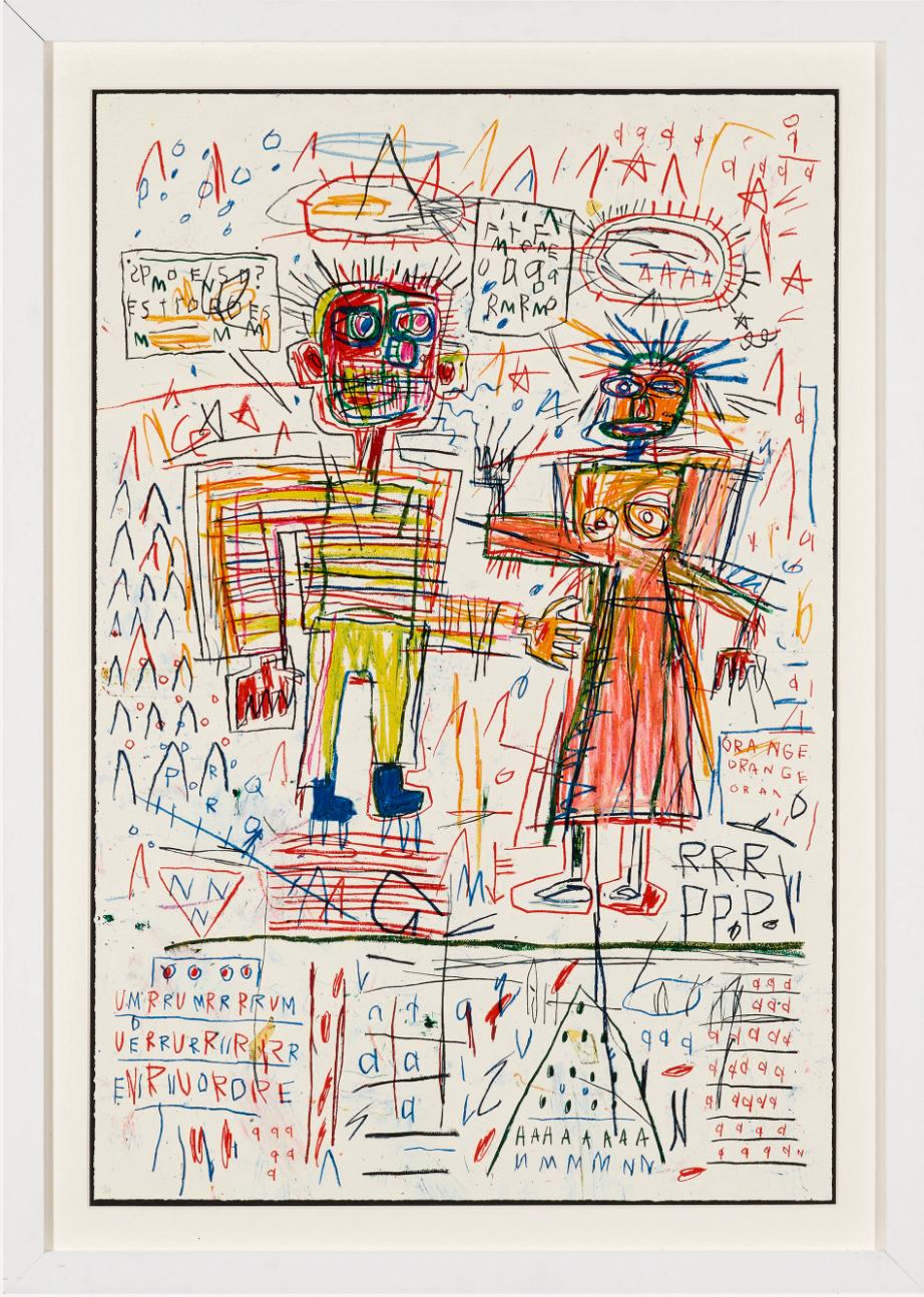 Untitled III (du portfolio The Figure) - Print de Jean-Michel Basquiat