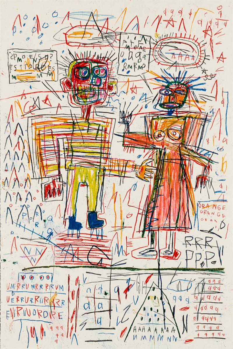 Jean-Michel Basquiat Figurative Print - Untitled III (from The Figure portfolio)