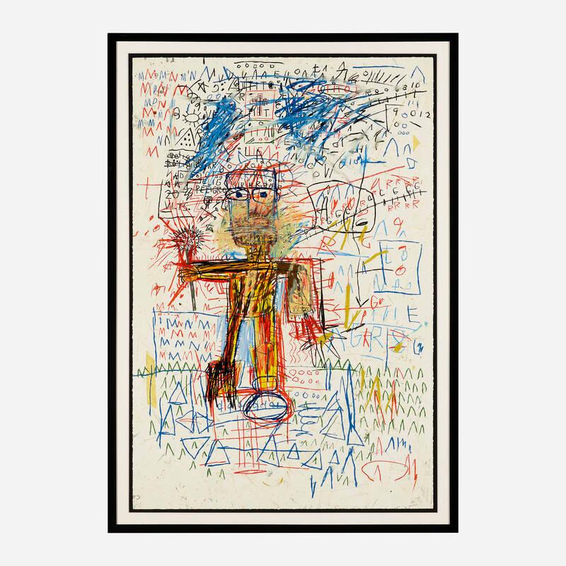 Sans titre IV (du portfolio The Figure) - Print de Jean-Michel Basquiat