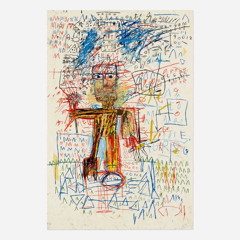 Portrait Print Jean-Michel Basquiat - Sans titre IV (du portfolio The Figure)