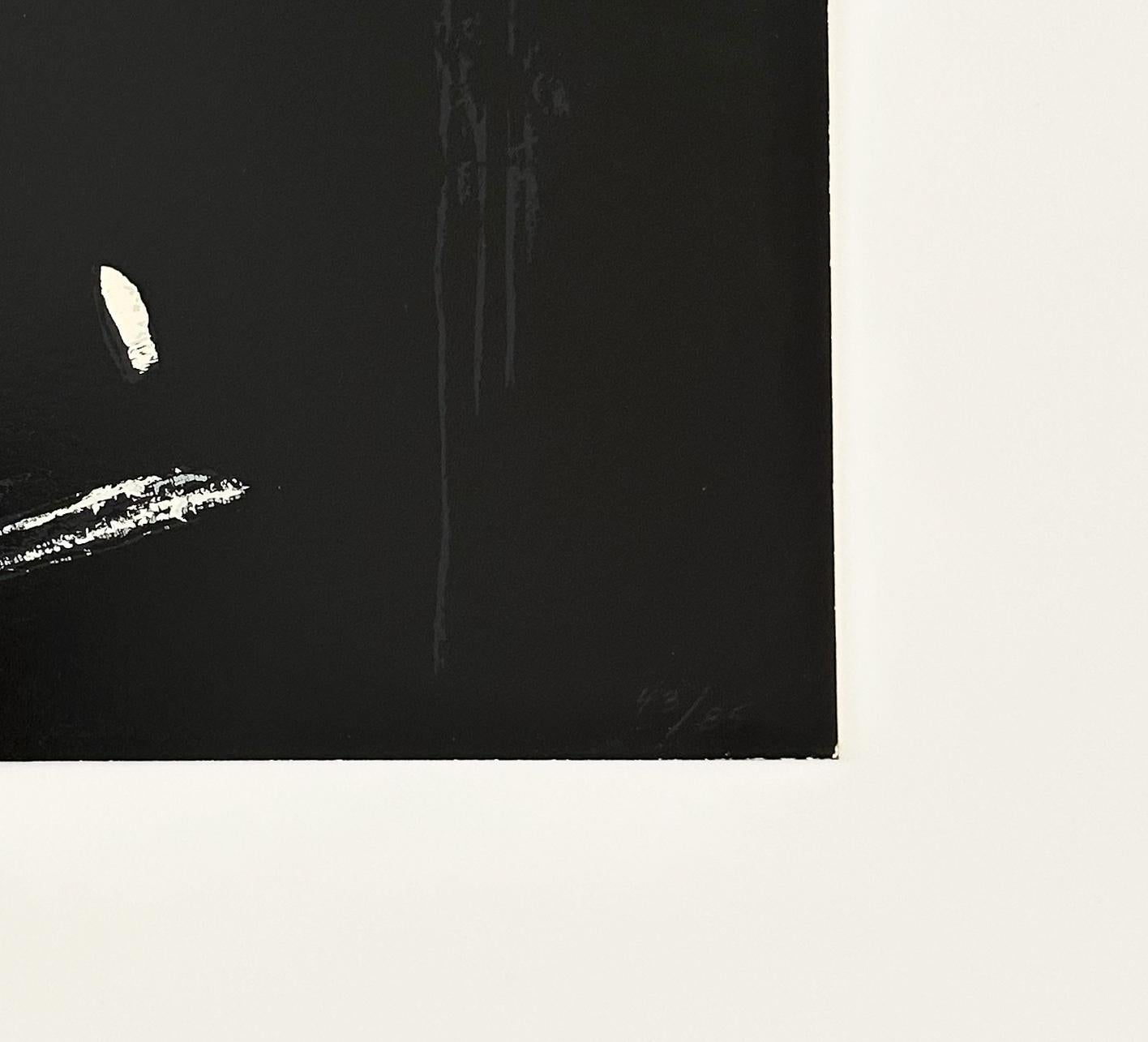 Untitled (Rinso) - Black Abstract Print by Jean-Michel Basquiat