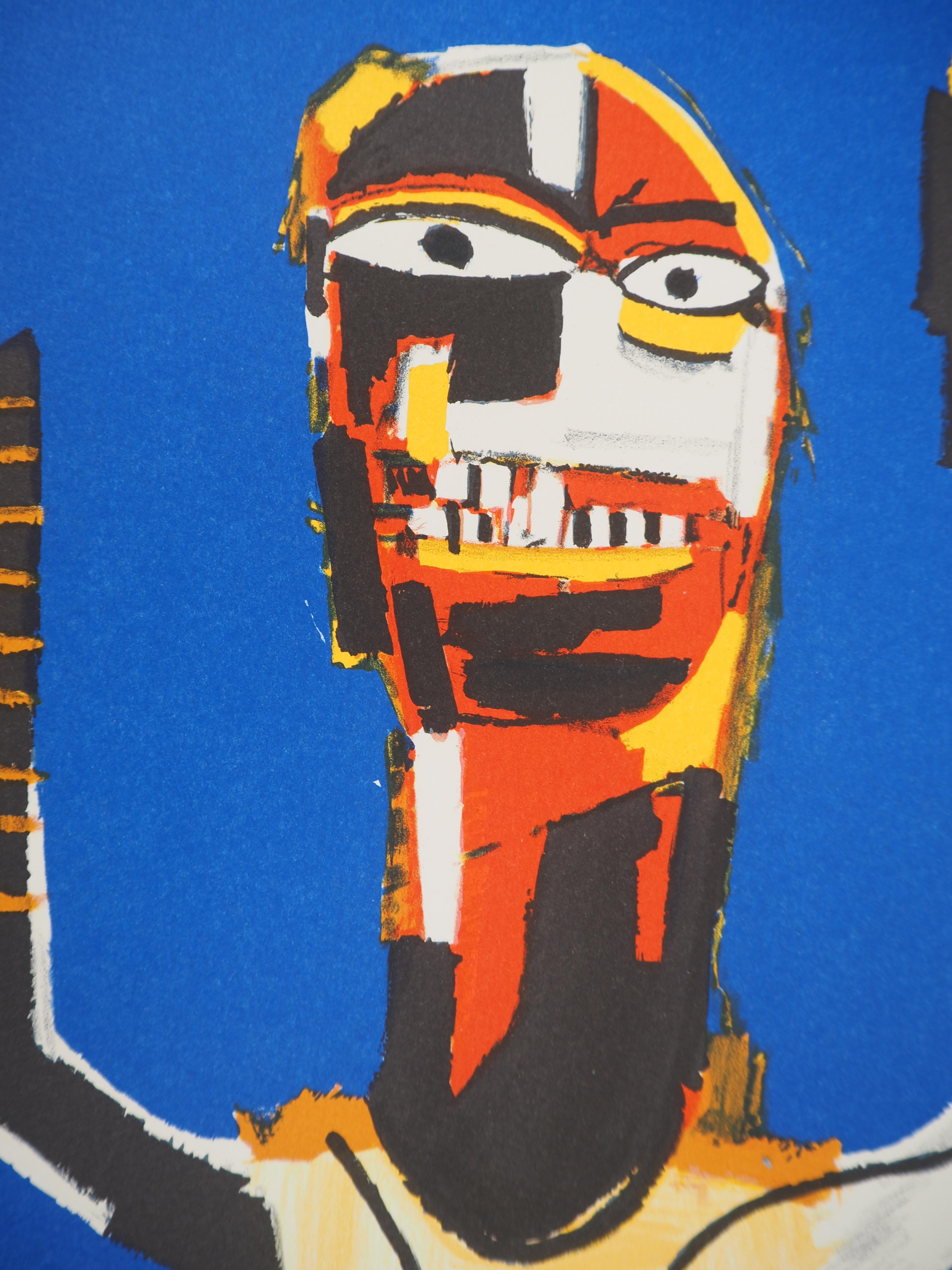 Welcoming Jeers - Lithograph, 1997 For Sale 3