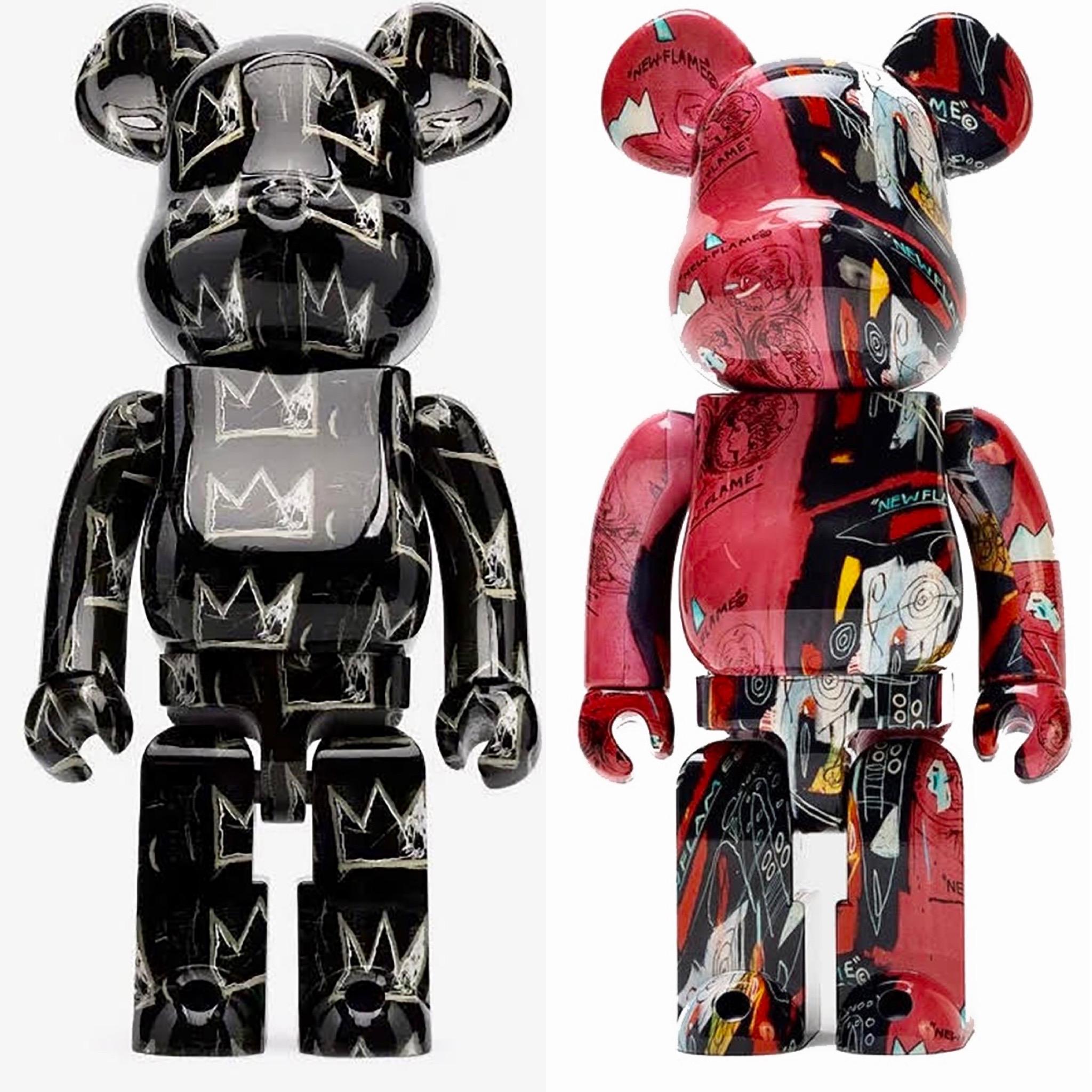 Warhol Basquiat Bearbrick 1000% figuras: 2 obras (Warhol Basquiat Be@rbrick) - Print Arte pop de Jean-Michel Basquiat