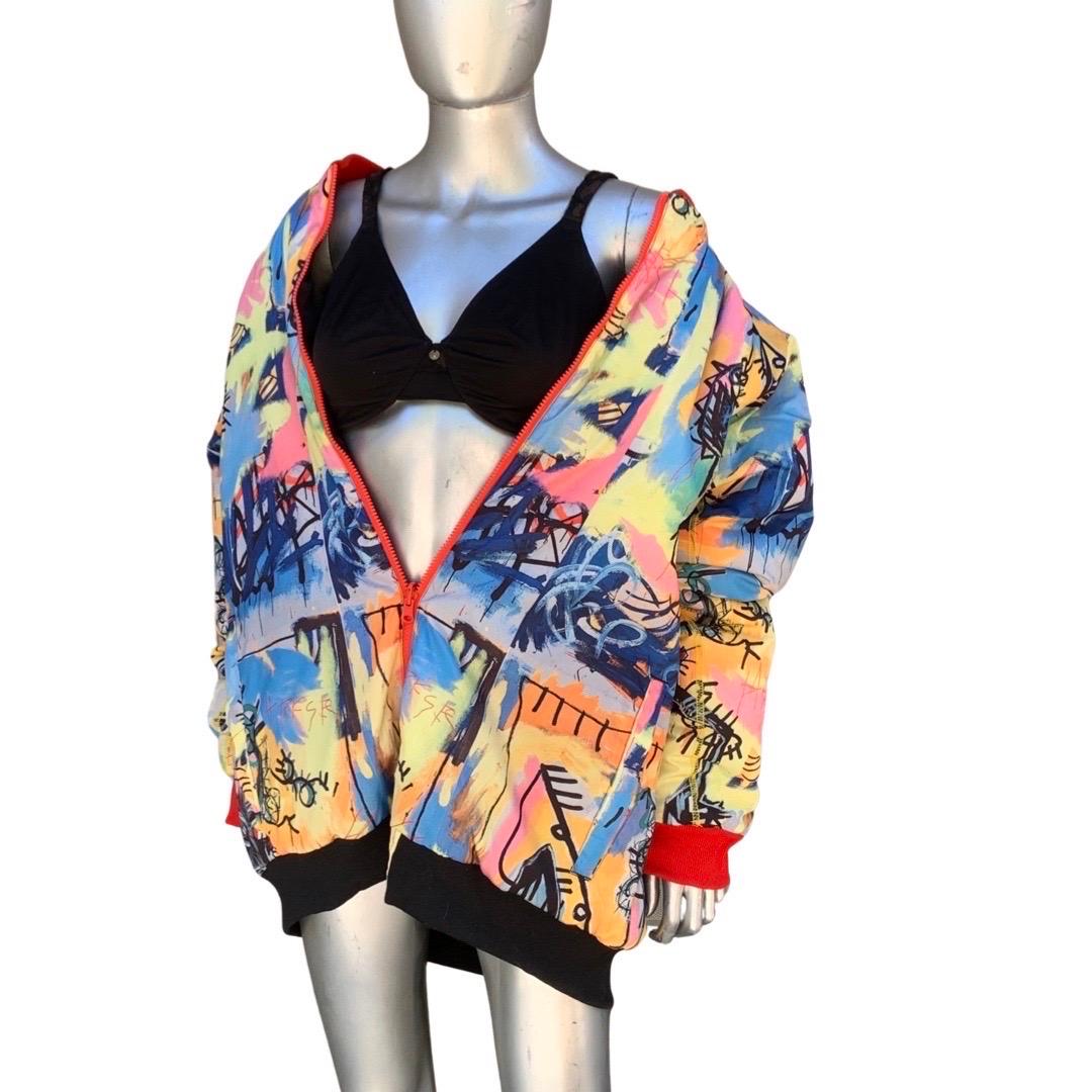 This art as fashion jacket was a limited edition puffer jacket for the brand, 